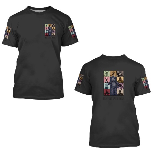 Five Nights At Freddys Eras Tour Essential 3D T Shirts