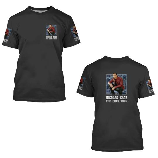 Nic Cage Eras Tour 3D T Shirts