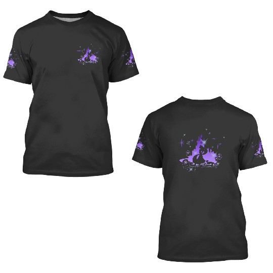 Disney Tangled Rapunzel Silhouette Portrait Graphic 3D T Shirts