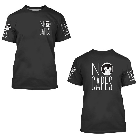 Disney Pixarss The Incredibles 2 Edna Mode No Capes Logo 3D T Shirts