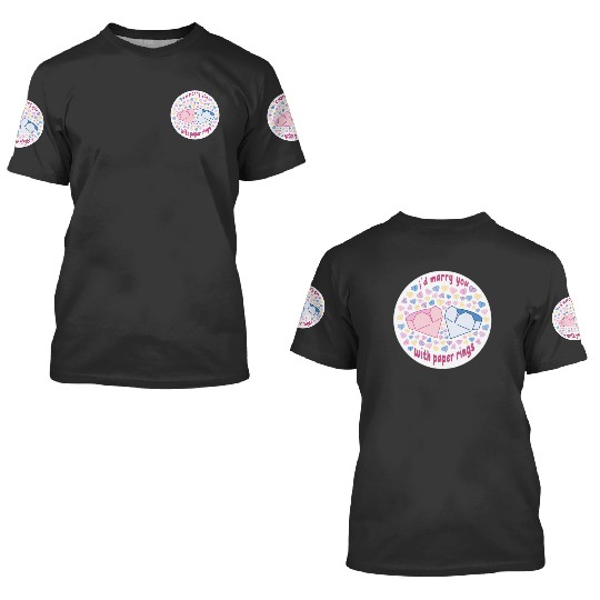 Discover Taylor Paper Rings 3D T Shirts