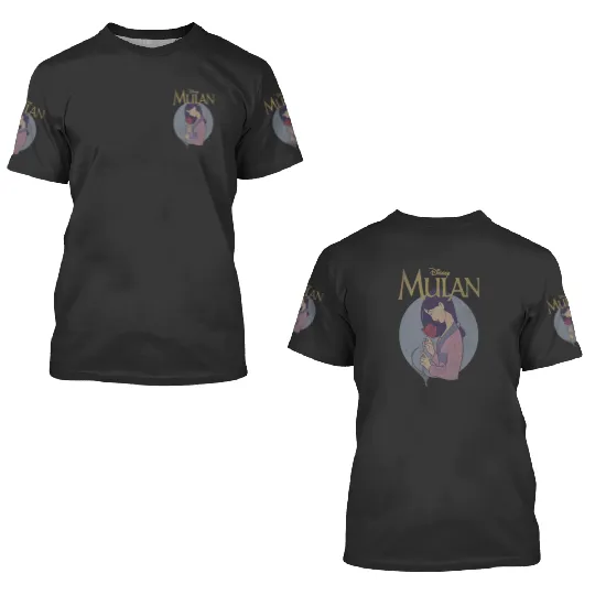 Disney Mulan Vintagess Style Profile 3D T Shirts
