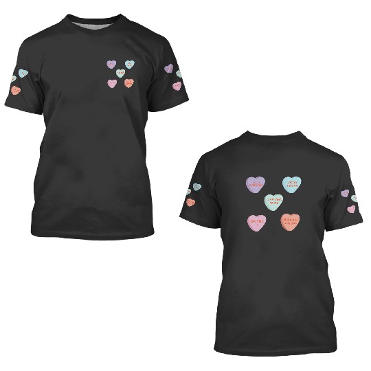 Discover Taylor Conversation Hearts 3D T Shirts