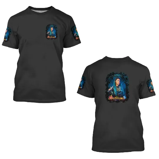 Disney Descendants 3 Uma Watch Your Back 3D T Shirts
