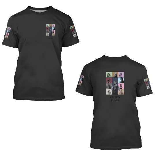 Caitlin Clark Eras Tour 3D T Shirts