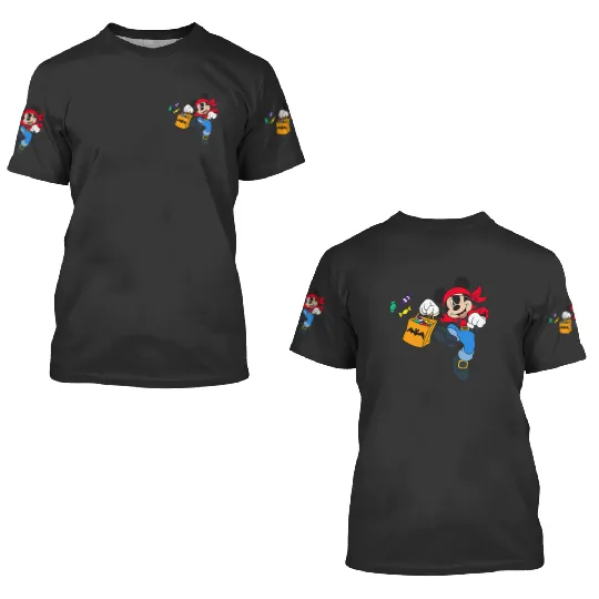 Disney Halloween Mickey Mouse Pirate 3D T Shirts