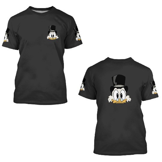Disney DuckTales Scrooge McDuck Big Face 3D T Shirts