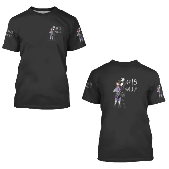 Disney The Nightmare Before Christmas His Sally 3D T Shirts