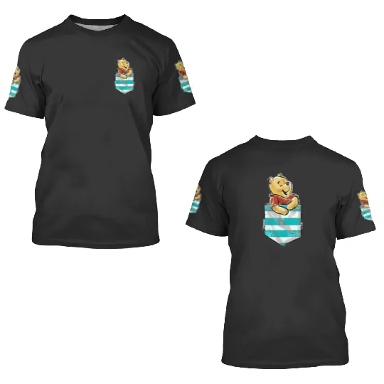 Disney Winnie The Pooh In Your Pocket 3D T Shirts