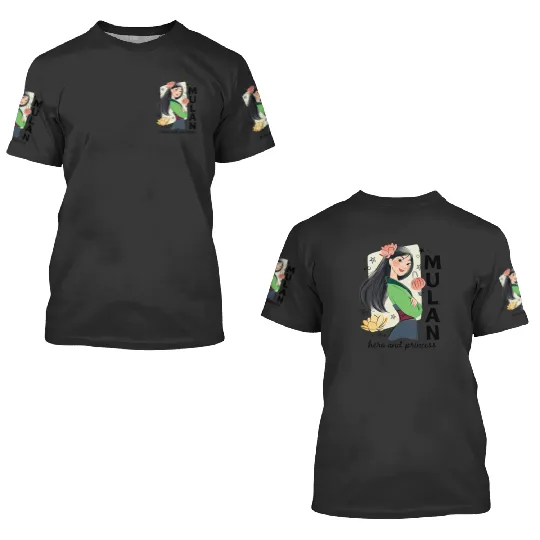 Disney Princess Mulan Hero And Princess 3D T Shirts