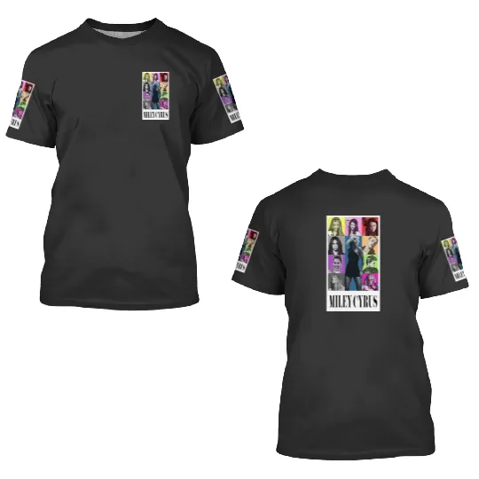 Miley Cyrus Eras Tour Shirt Flowers 3D T Shirts
