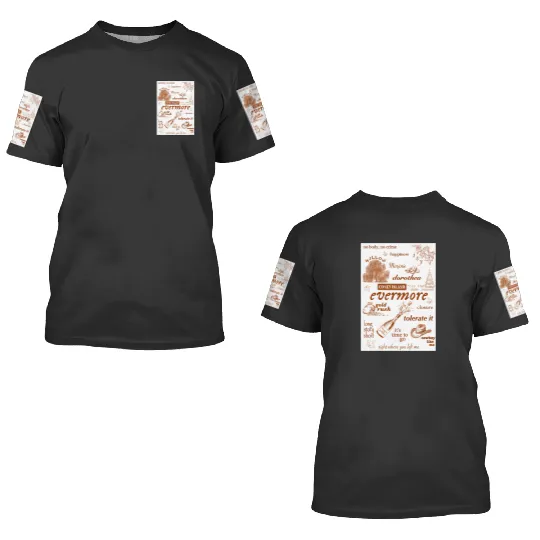 Evermore Tayl0r Swift print 3D T Shirts