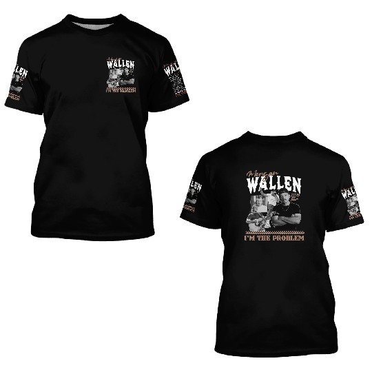 Wallen Western I'm The Problem Tour 2025 3D T Shirts, Morgan 2025 Concert Fan 3D T Shirts