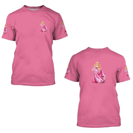 Sleeping Beauty 3D T Shirts, Disney 3D T Shirts, Aurora 3D T Shirts