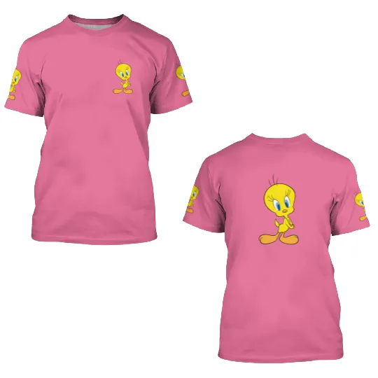Hello Tweety! Unisex Crewneck 3D T Shirts