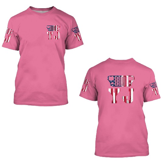 YJ Jeep, the square one 3D T Shirts