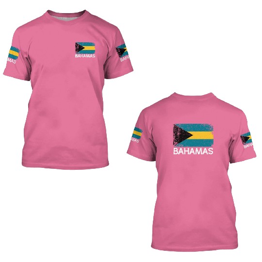 Bahamian Flag Made In Bahamas 3D T Shirts