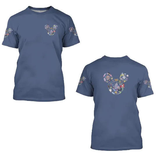Disney Magic Kingdom 3D T Shirts, Disney Characters 3D T Shirts