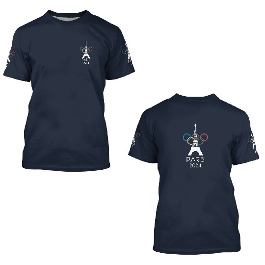 Olympic Paris 2024 3D T Shirts   France Olympics 3D T Shirts