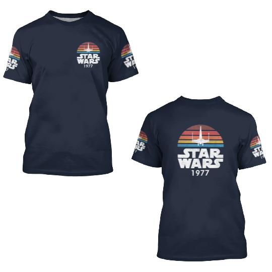 Star Wars 1977 3D T Shirts, Star Wars 3D T Shirts, Disney Star Wars 3D T Shirts, Disney 3D T Shirts, Retro Star Wars, Vintage Star Wars 3D T Shirts, 1977 Star Wars 3D T Shirts