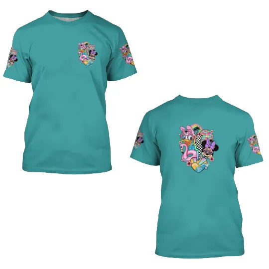 Disney vintage 3D T Shirts - Disney Daisy Minnie 3D T Shirts - Disney Epcot 3D T Shirts