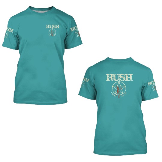Light Grey Rush American Tour 3D T Shirts 3D T Shirts