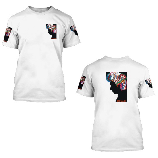 milton glaser bob dylan Classic 3D T Shirts