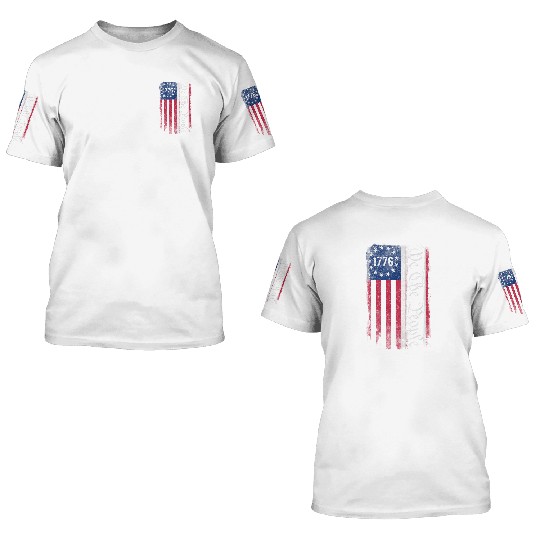 Discover 1776 We the People Betsy Ross 4th Of July American Flag Men 3D T Shirts