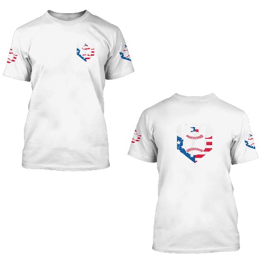 Disney Mickey Baseball Diamond 3D T Shirts