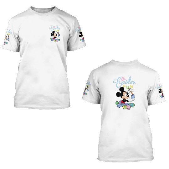 Disney Mickey Mouse Easter Fun Painting Eggs 3D T Shirts