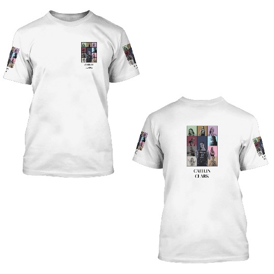 Caitlin Clark Eras Tour 3D T Shirts