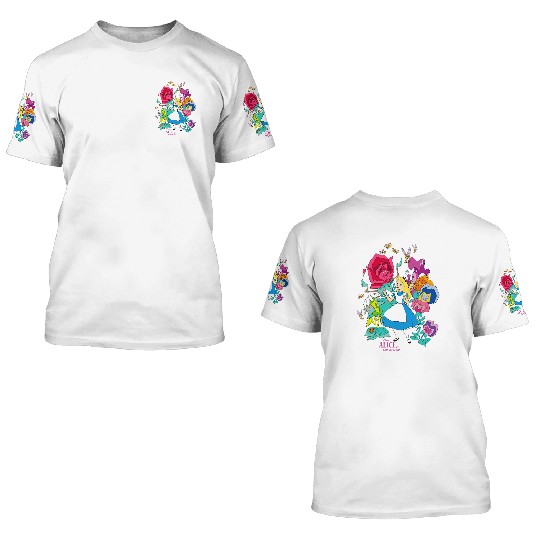 Disney Alice in Wonderland Wildflower Forest 3D T Shirts