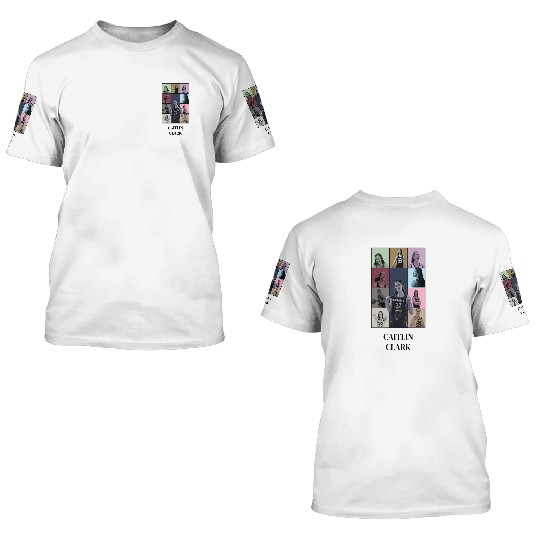 Caitlin Clark Eras Tour 3D T Shirts