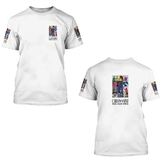 Carlos Sainz Eras Tour 2023 season V2 3D T Shirts