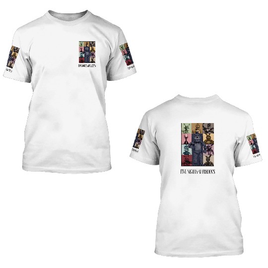 Five Nights At Freddys Eras Tour Essential 3D T Shirts