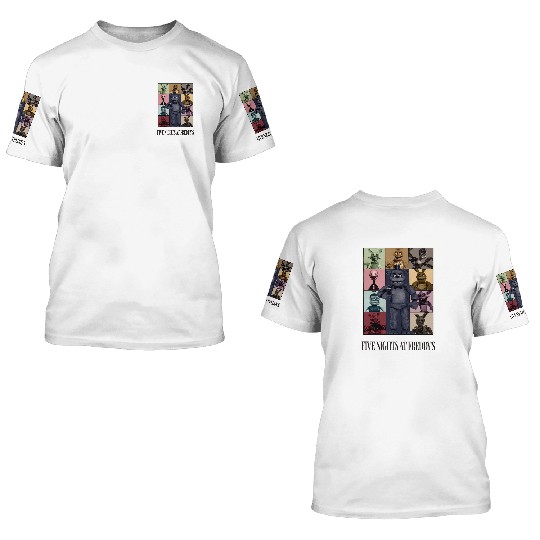 Five Nights At Freddys Eras Tour Essential 3D T Shirts