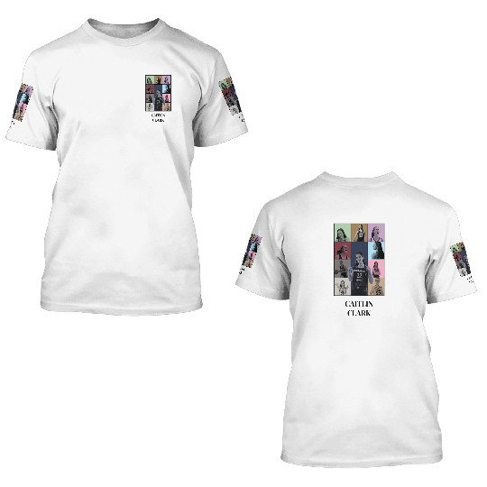 Caitlin Clark Eras Tour 3D T Shirts