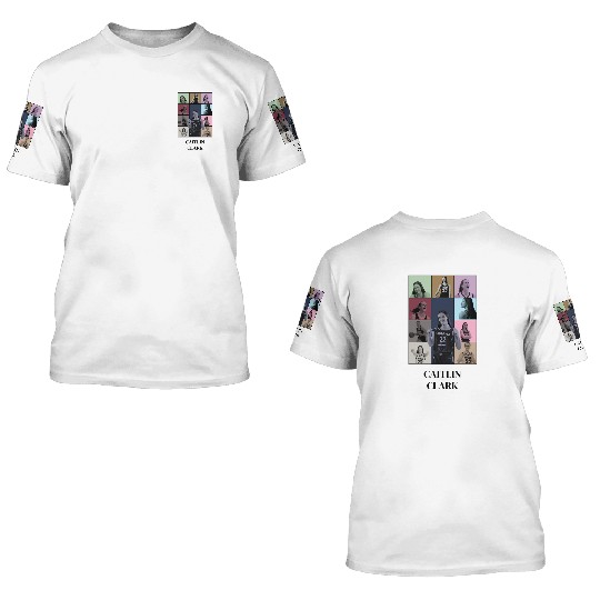 Caitlin Clark Eras Tour 3D T Shirts