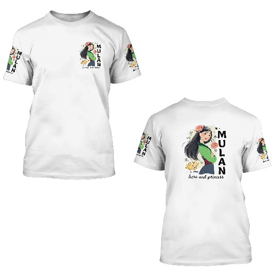 Disney Princess Mulan Hero And Princess 3D T Shirts