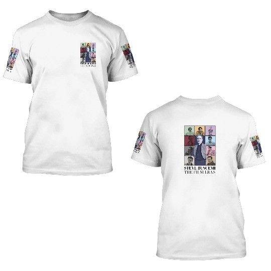 Steve Buscemi Film Eras Tour 3D T Shirts