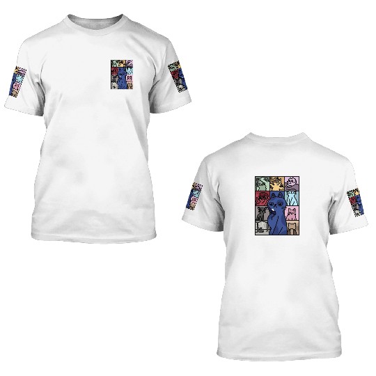 Cat Eras Tour Poster 3D T Shirts