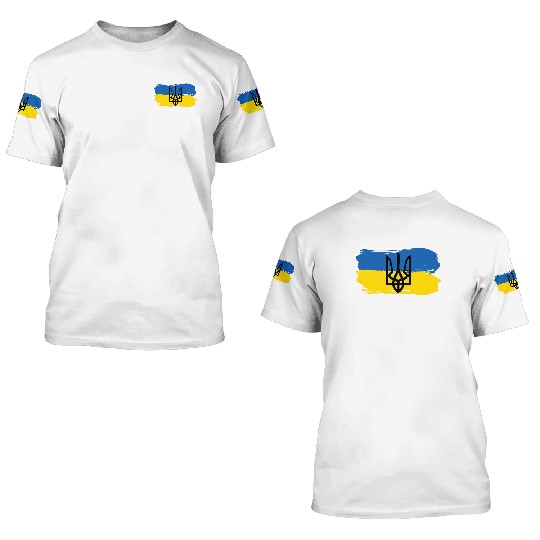 I Stand With Ukraine 3D T Shirts, Support Ukraine Tees, We Stand With Ukraine