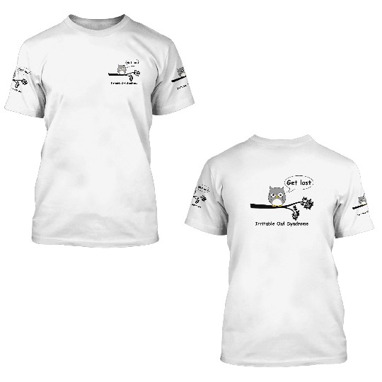 Irritable owl syndrome 3D T Shirts