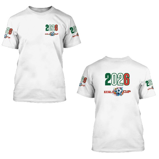 world cup 2026 3D T Shirts