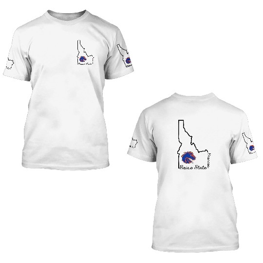 Boise State Broncos Idaho Offilly 3D T Shirts