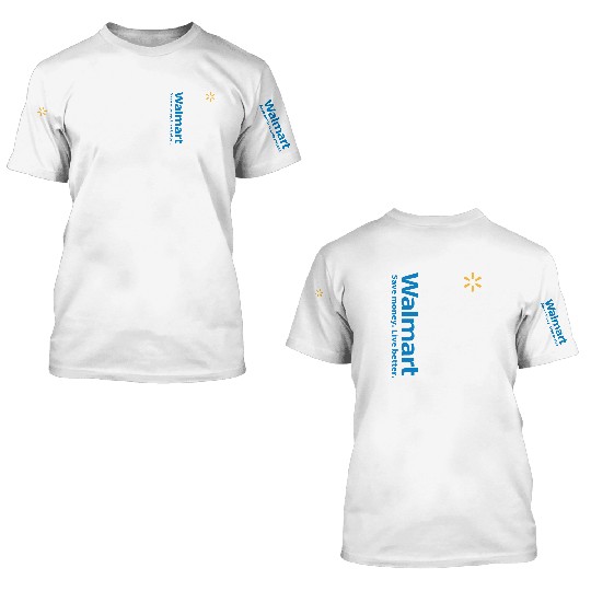 Walmart Logo 3D T Shirts Short Sleeve Men and Women