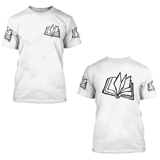 Book 3D T Shirts