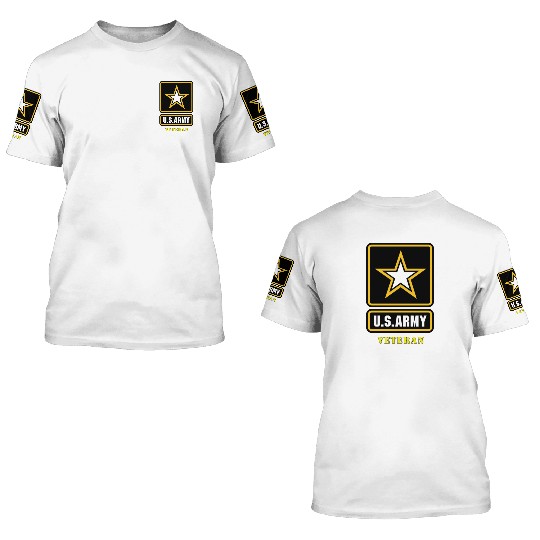 US Army Veteran 3D T Shirts