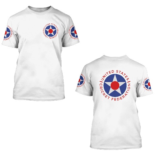 US Cricket Roundel 4 3D T Shirts
