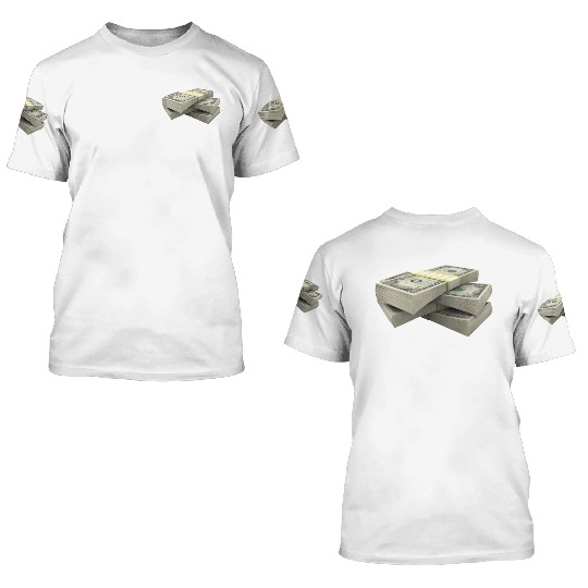 DOECHEE$E MONEY STACKS 3D T Shirts